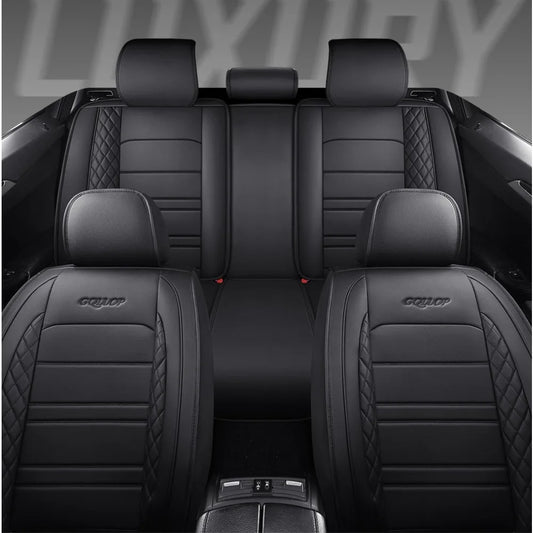 Full Coverage Pu Leather Car Seat Covers for FORD Focus MK2 Edge Explorer Ecosport Escape Everest Fiesta C-MAX Car Accessories