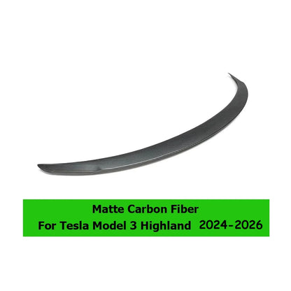 For Tesla  Model 3 Highland 2026 2025 High Performance Spoiler Model Y Juniper Real Carbon Fiber Original Trunk Wing Accessories