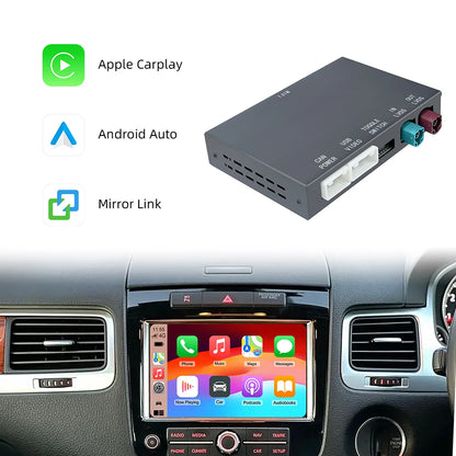 Wireless CarPlay Retrofit Box For Volkswagen Touareg RNS850 2011-2017 8 Inch Android Auto For Apple CarPlay Vw Navigation Mirror