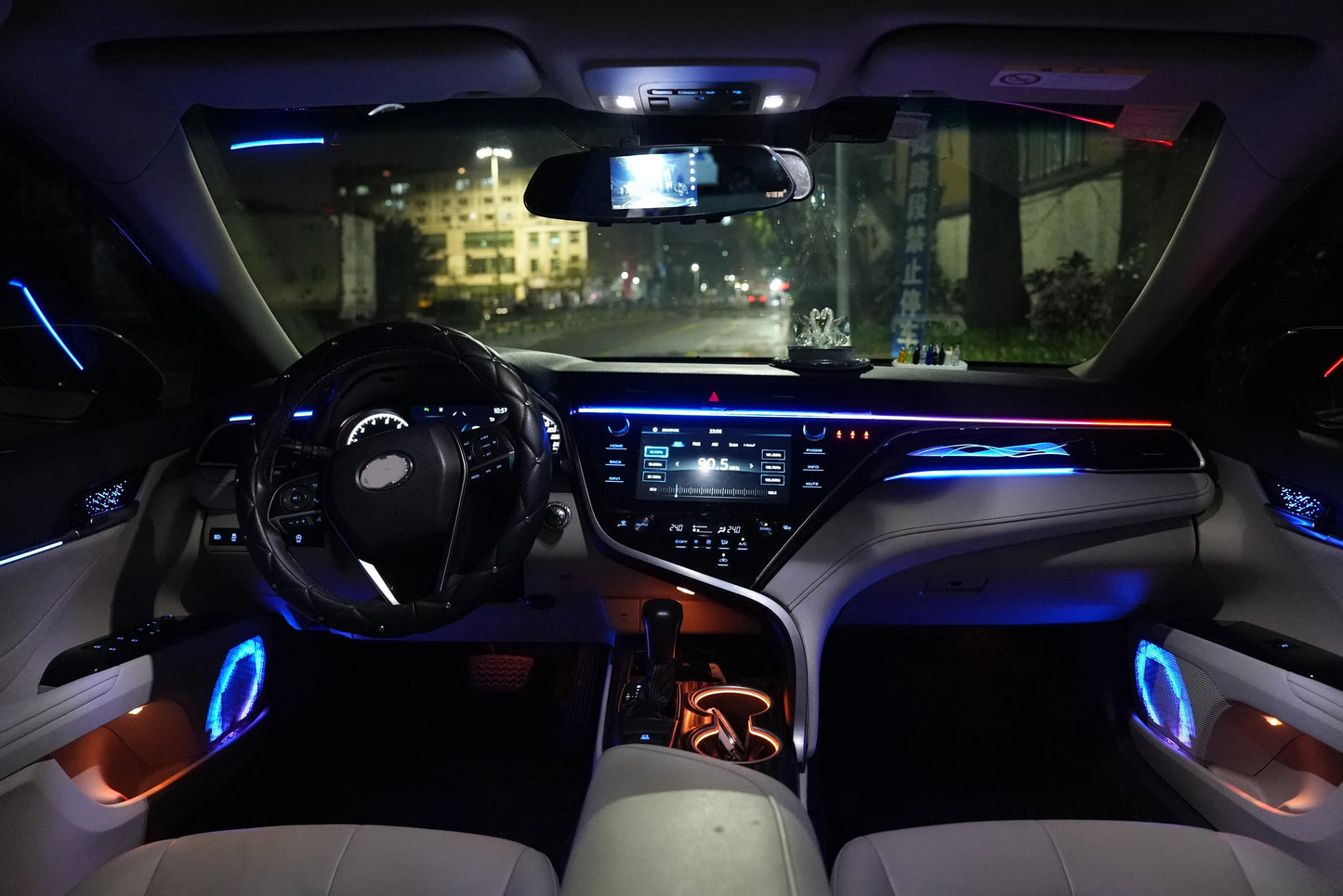 For Toyota Camry 2018 2019 2020 2021 2022 2023 Ambient Light LED Atmosphere Lamps Car Interior Symphony RGB Starry Night Style