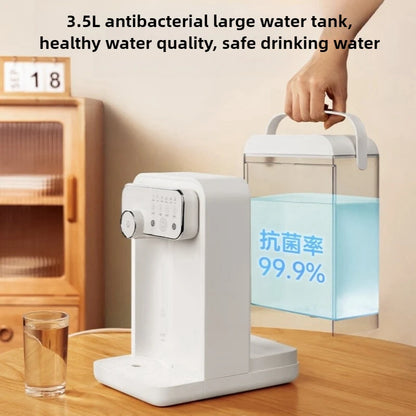 220V 6-stage Temperature Adjustable Touch Screen Instant Hot Water Dispenser for Desktop Use,3.5L Antibacterial Water Tank