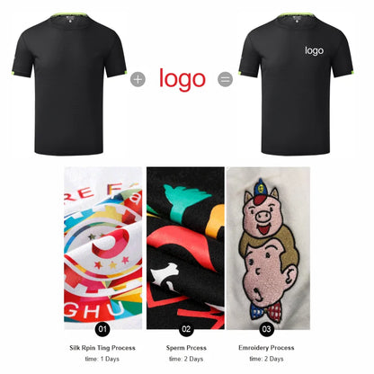 Quick-Drying Breathable Sports T Shirt Custom Logo Print Embroidery Personal Design Company Brand 8 Colors  Fashion Tops S-4xl