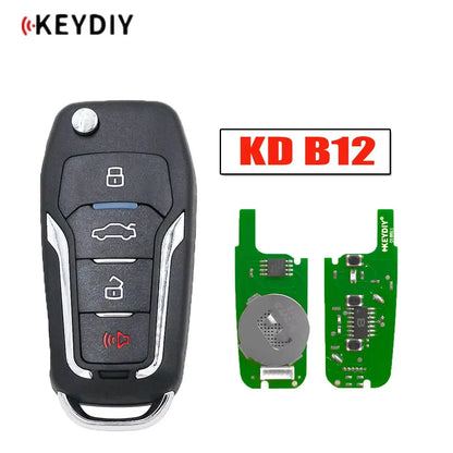 1pcs Keydiy B12 Multifunction Universal Remote Key KD 4 Buttons Car Remote Key for KD-x2 KD900 KD Mini  for Ford Style Car Key