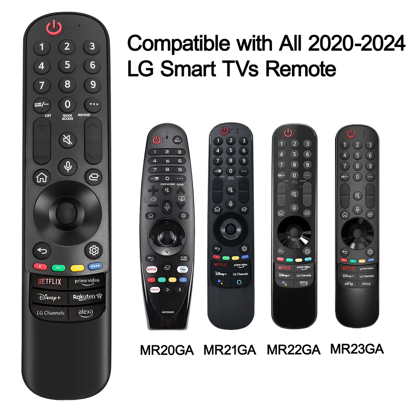MR24GA Magic Remote Control AKB76045003 Compatibility All 2020-2024 LG Smart TVs with Voice and Pointer Function