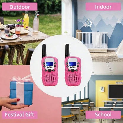 3KM Kids Walkie Talkies, Easter Basket Stuffers & Gifts for Kids, Toys for Boys and Girls Ages 3-12(Batteries Not Included)