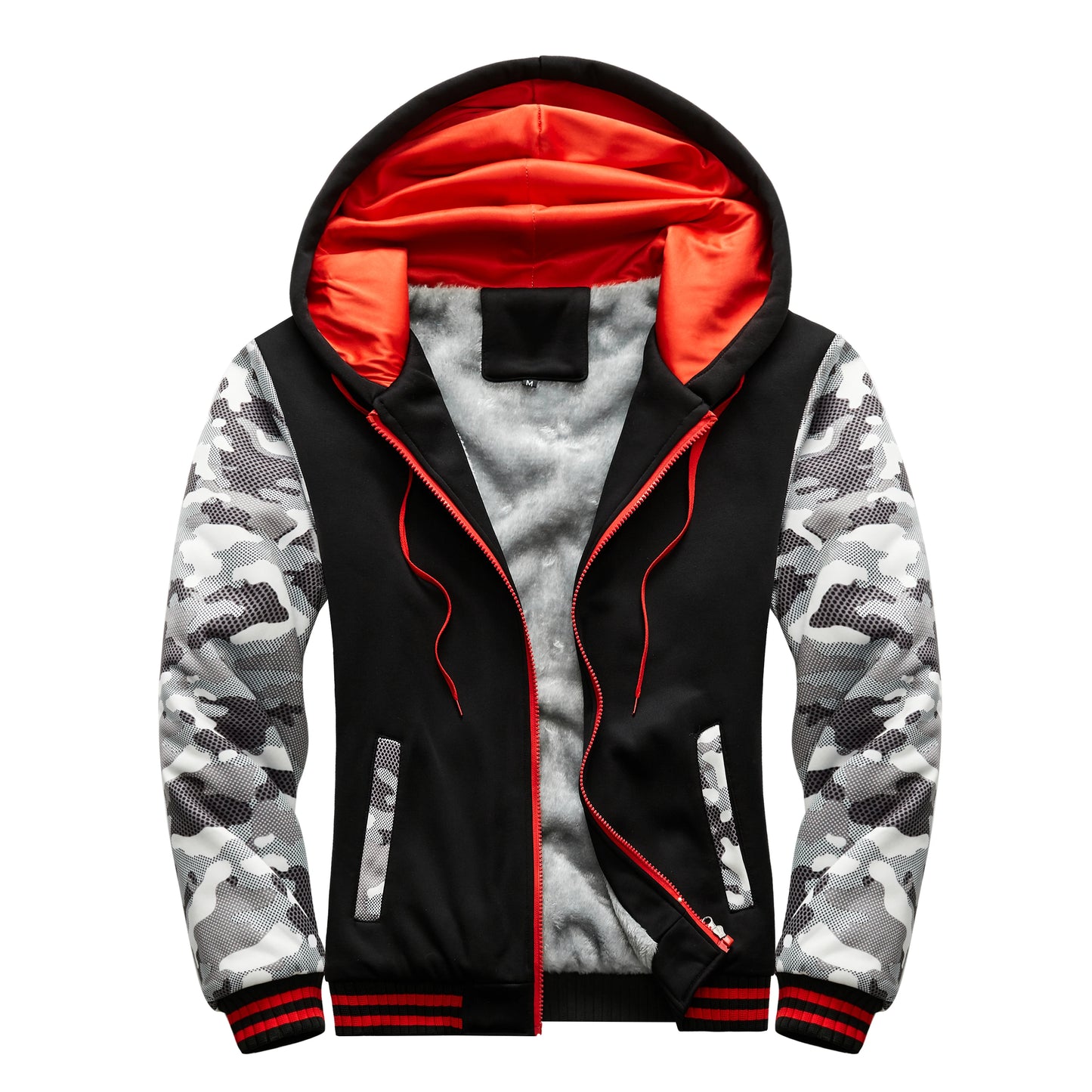 Men's Hoodie Winter Thick Warm Fleece Zipper Sweatshirts Casual Hoodies Daily Coat Sportwear Male Streetwear Hoodies Unisex