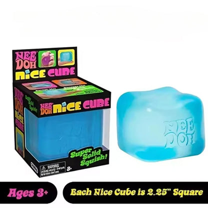Schylling NeeDoh Solid Cube Sensory Squeeze Toy Stress Relief Anxiety Reliever Squishy Stress Buster for Sensory Needs