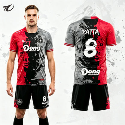 Sublimation Customize Own Design Printing Club Team Training Football Jersey Kits Quick Dry Breathable Soccer Uniforms Wear Set