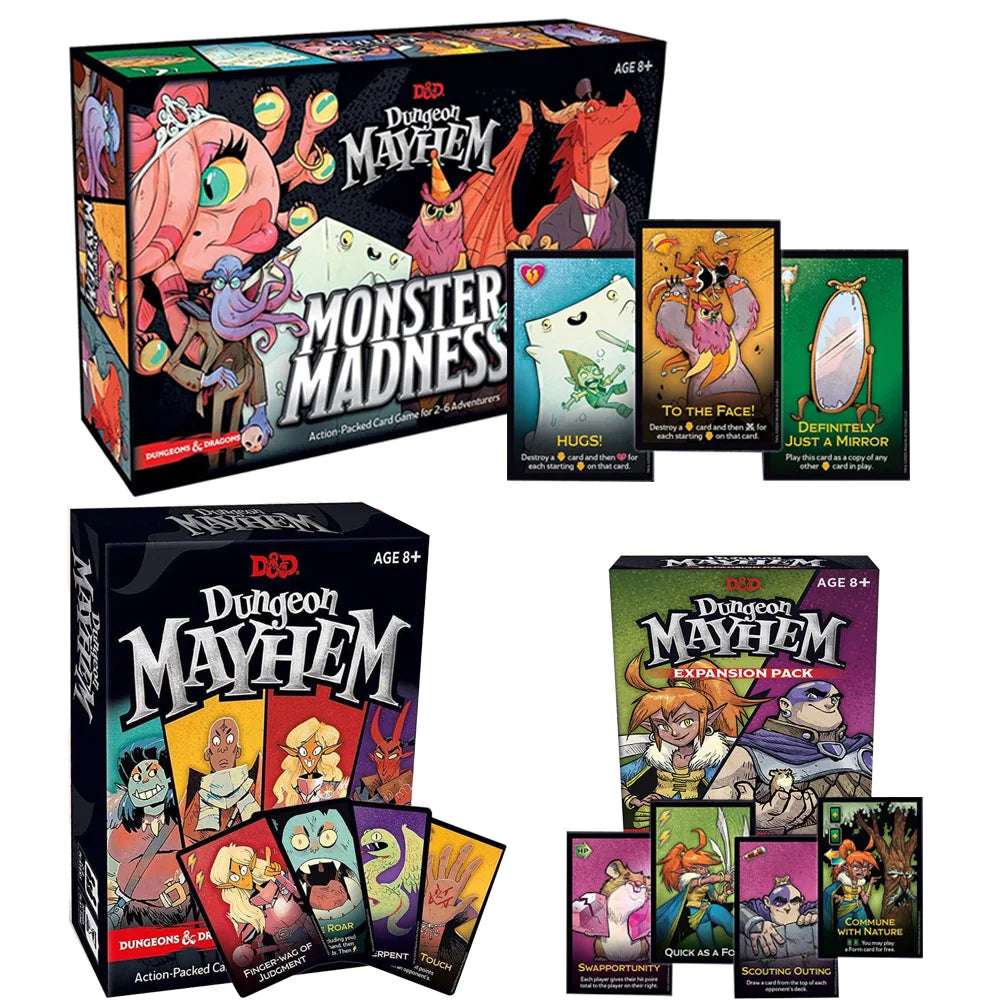 Dungeon Mayhem Dungeons Dragons Card Game Monster Madness Board Game Party Game for Friends and Family
