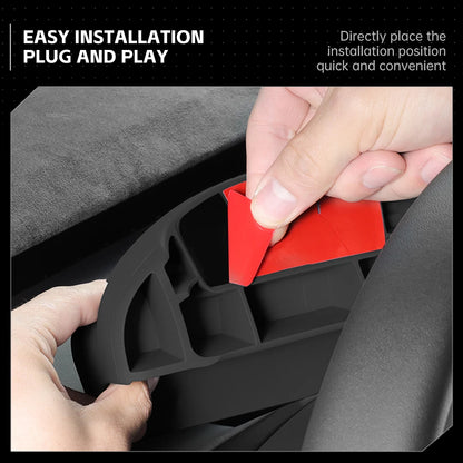 For Tesla Model Y Juniper 2025 2026 Car Instrument Panel Tray Storage Tray Steering Wheel Glasses Storage Rack Car Accessories