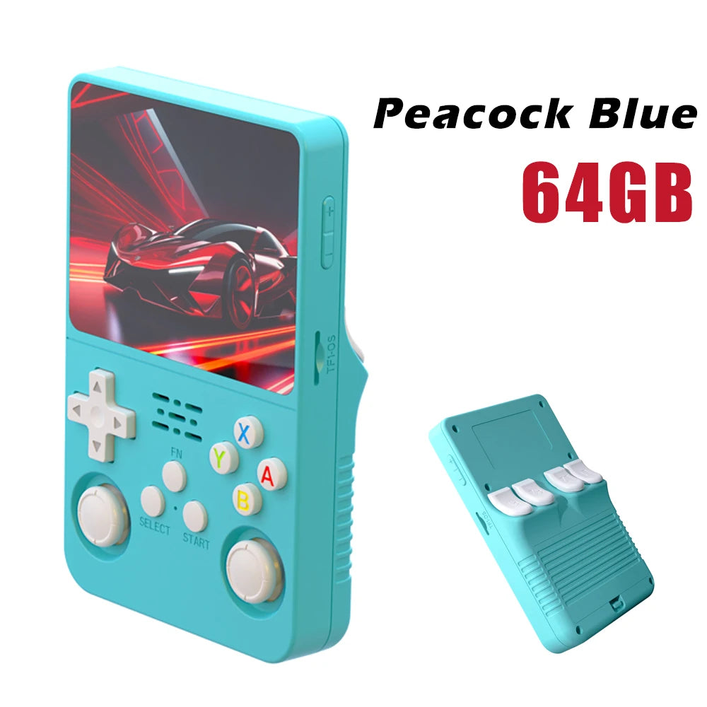 Open Source R36S Retro Handheld Video Game Console Linux System 3.5 Inch IPS Screen Portable Pocket Video Player 64GB Games Gift