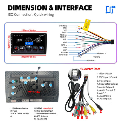 ESSGOO 7 9 10" Car Radio Android Auto Carplay Car Stereo Multimedia Player Universal WIFI GPS Autoradio Car Intelligent Systems
