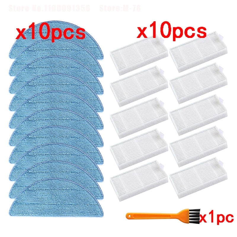 Side Brush Primary Dust Filter Mop Cloth Hepa Filter For ilife V5 V5s V3 V3s V5pro V50 V55 X5 V5s Pro Robot Vacuum Cleaner Parts