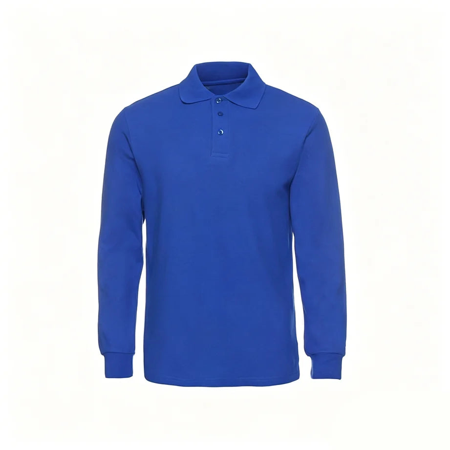 Top Compass Patch Long Sleeved Polo Shirt Spring Autumn All Cotton Casual Men's Luxury Golf Long Sleeved T-shirt Top Asian S-3XL