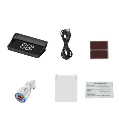 Universal Car HUD Display GPS Speedometer KMH MPH Projector Plug and Play Auto Accessories Windshield Anti-Glare Head Up Display