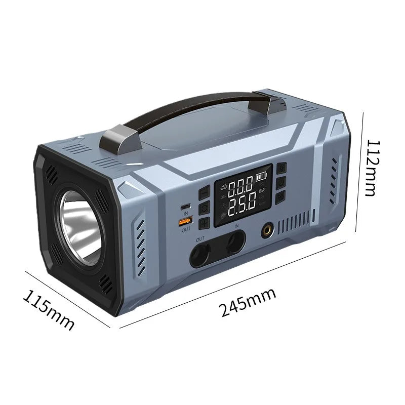 12V  Car Emergency Jump Starter Battery Inflator Vacuum Multi-Function Car Power Bank Igniter