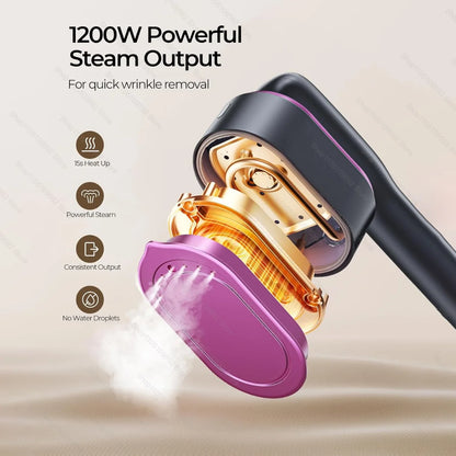 Portable Garment Steamer Steam Hanging Iron Professional Handheld 1200W Household Heating Portable Steamer Iron Clothing Surface