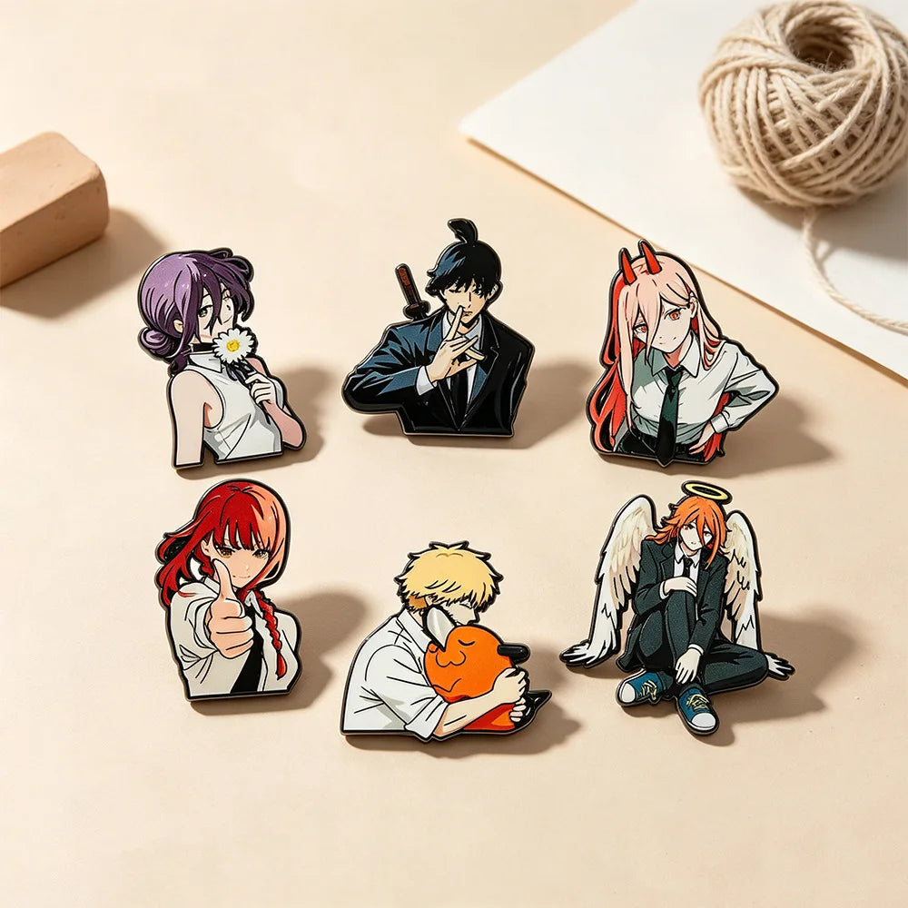 Cartoon Pins Metal Anime Badge Funny Comics Enamel  Cute Collar Pins Brooches Jewelry Lapel Pin Jewelry Collection Friend Gifts