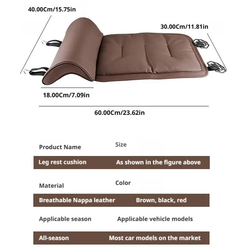 SEAMETAL Universal Car Seat Cushion Memory Foam Auto Seat Cover Leg Support Extender Thicken Pad Mat for Car Accessories