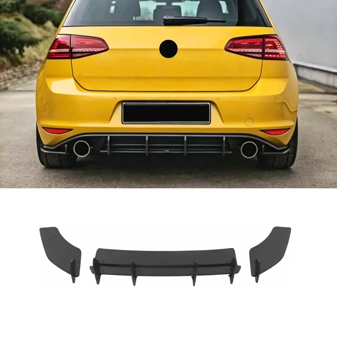 Rear Bumper Lip Diffuser Protector Guard For Volkswagen Golf 7 MK7 GTI 2013-2017 Car Styling Exterior Parts Tuning Accessories
