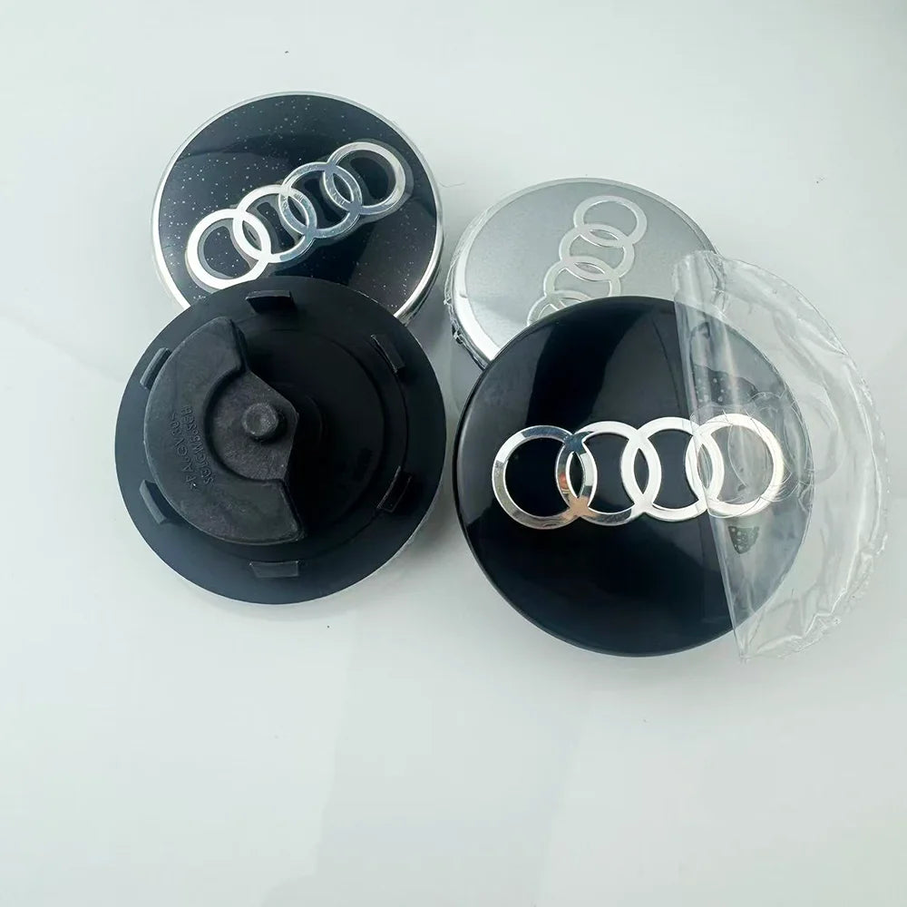 Car Floating 4pcs 60/61/68/69mm Wheel Hub Caps Hubcap Badge Styling For Audi B5 B6 B7 B8 A3 8P 8V 8L A5 A6 C6 C5 C7 A1 A7 A8 Q