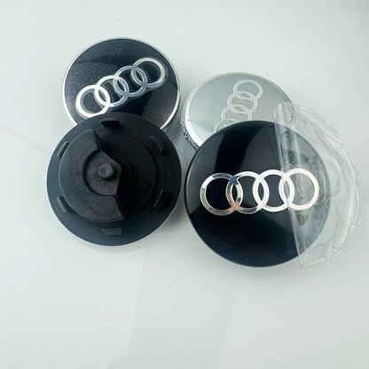 Car Floating 4pcs 60/61/68/69mm Wheel Hub Caps Hubcap Badge Styling For Audi B5 B6 B7 B8 A3 8P 8V 8L A5 A6 C6 C5 C7 A1 A7 A8 Q