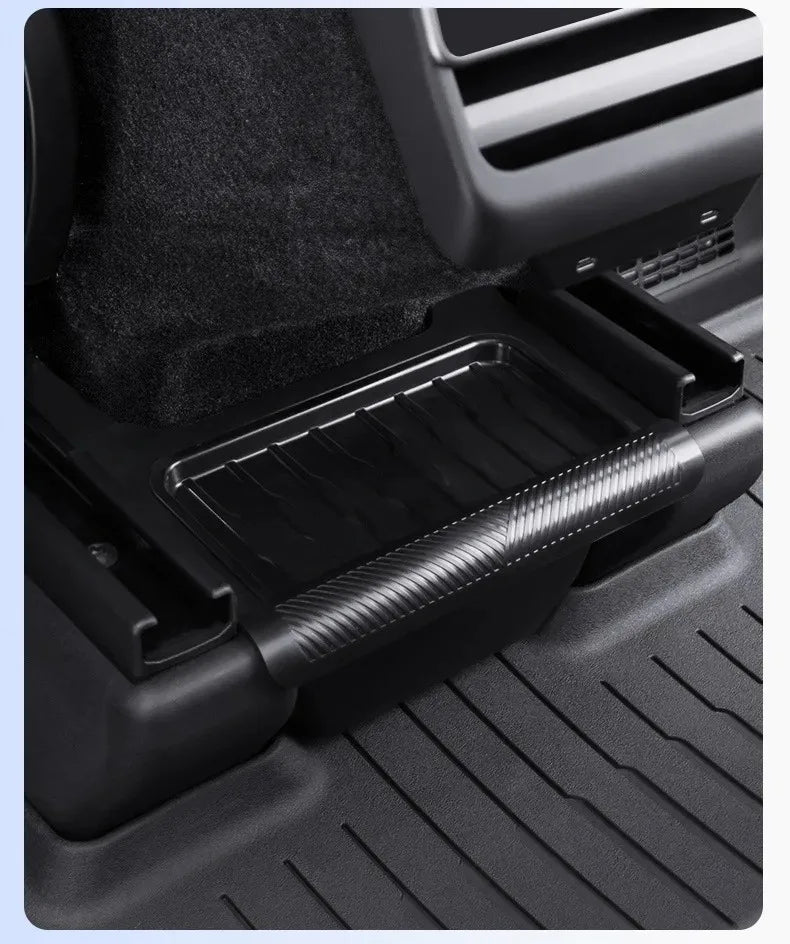 Model Y Launch 2026 Rear Trunk Side Storage Box For Tesla Y Juniper 2025 Organizer Suede Anti-dirty Car Travel Accessories