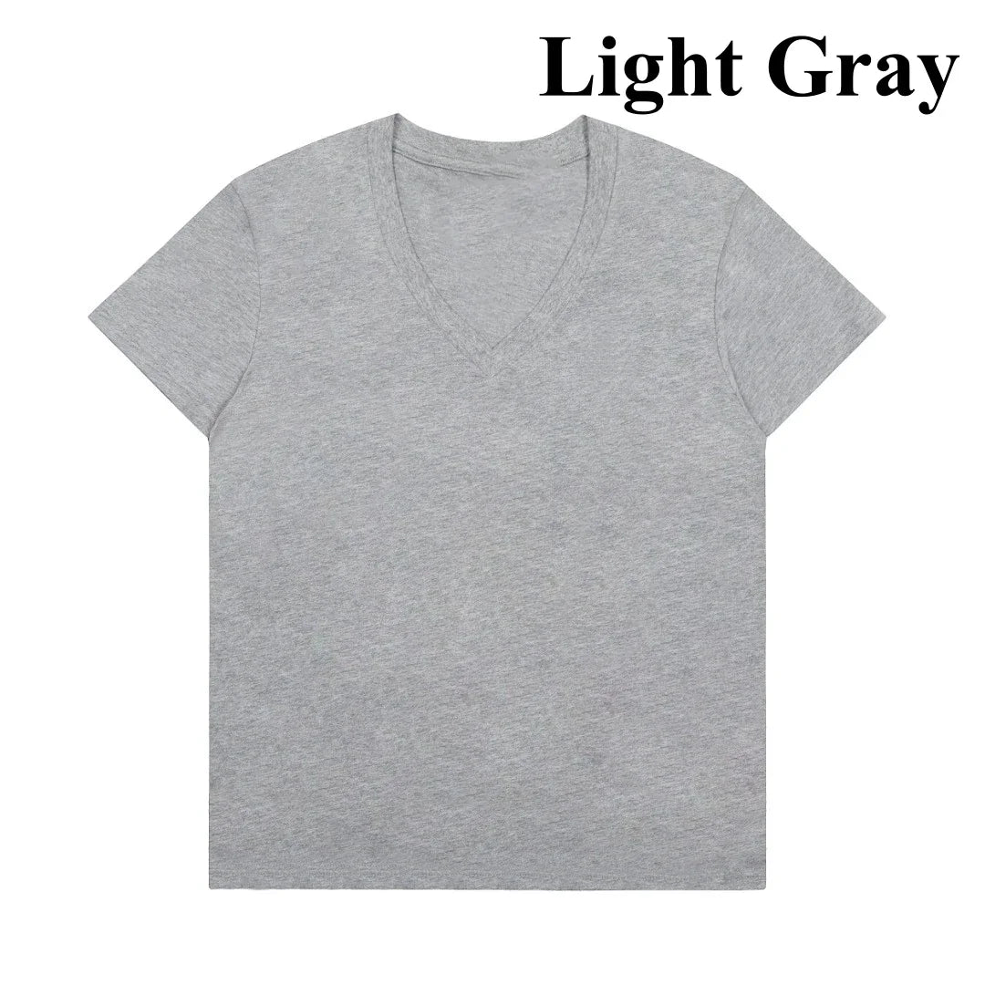 V-neck women's t-shirts and polos old money Women's clothing shirt Embroidery Classic Casual Basic Short Sleeve Polo women