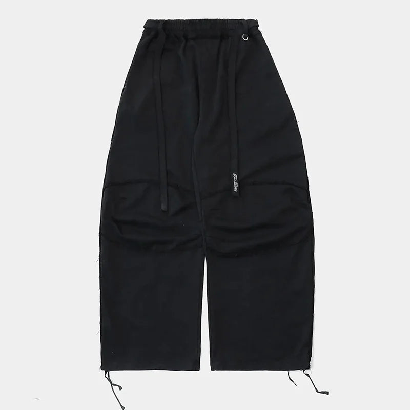 Retro American Spicy Girl Loose Casual Pants Women's  Design Sensation Sport Wide Leg Long Trousers Straight Leg Pants