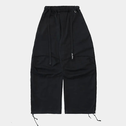 Retro American Spicy Girl Loose Casual Pants Women's  Design Sensation Sport Wide Leg Long Trousers Straight Leg Pants
