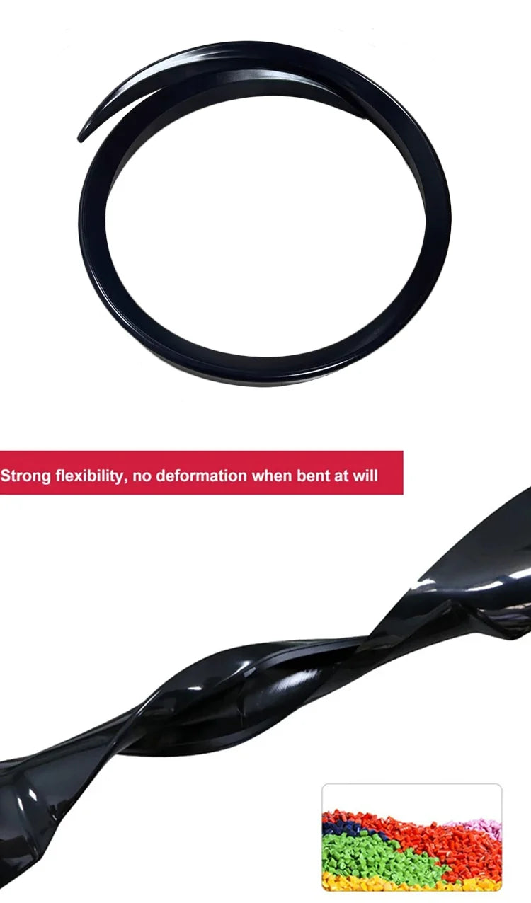 For VW Volkswagen Virtus Accessories 2020+ Car Rear Wing Trunk Tail Spoiler Lip Rubber Black Soft Plastic Gloss Black