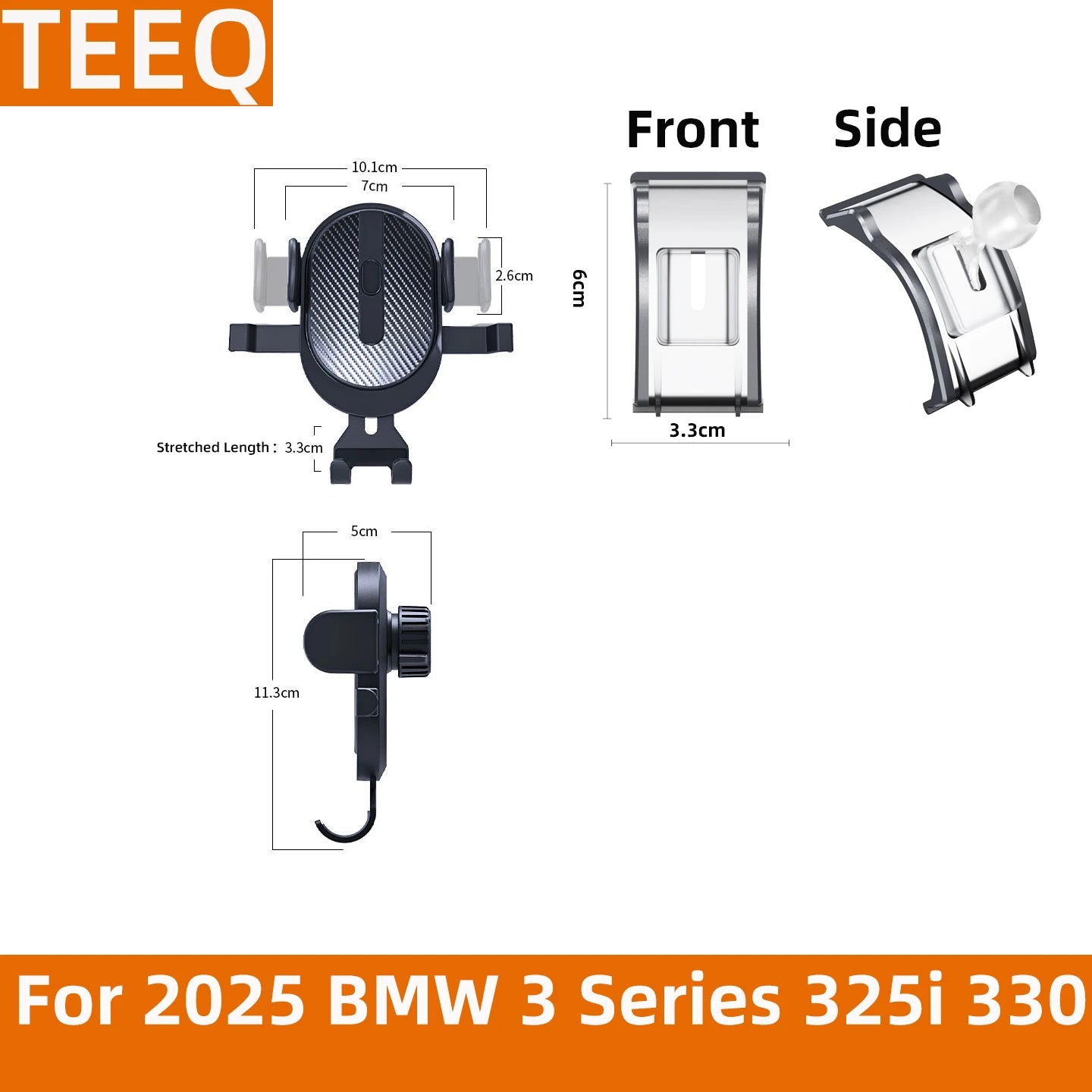 Car Phone Holder For 2025 2026 BMW 3 4 Series 330i 320 Exclusive Base GPS Stand Magnetic Chargre Interior Accessories