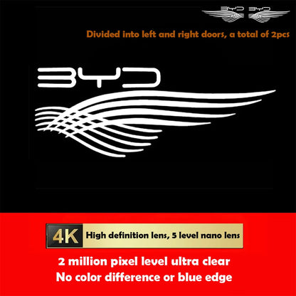 For BYD Sealion 07 EV 2024 2025 Car Welcome Light Door Projection Atmosphere Light interior Modification Accessories