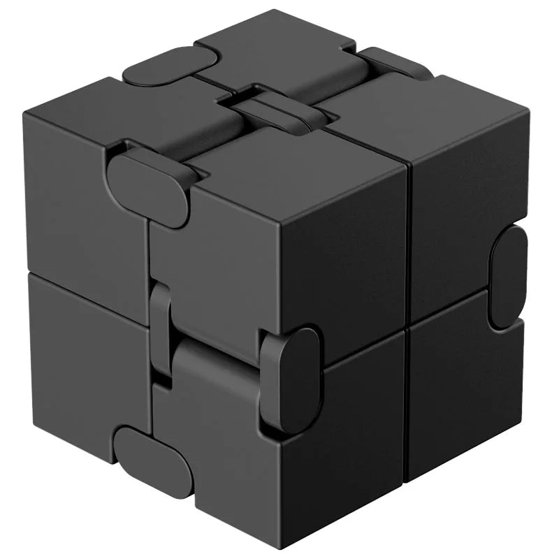 Metal Magic Cube Stress Relief Toy Cube Portable Educational Toys Decompresses Relax Toys for Children Adults Birthday Gift