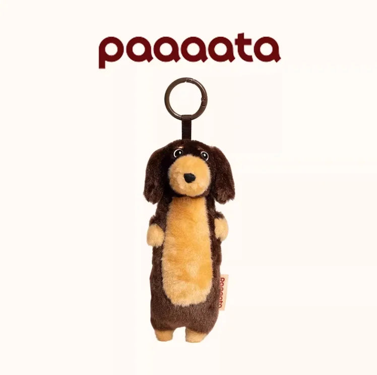 Paaaata Original Dachshund Plush Keychain Wire Haired Long Haired Stuffed Dog Bag Charm Keyring Gift For Pet Lovers And Friends