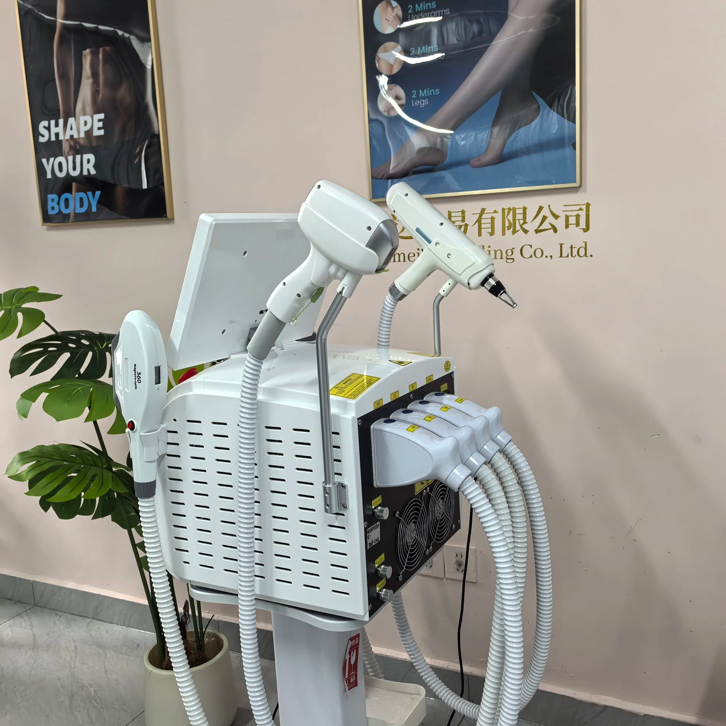4 IN 1 Soprano Titanium Ice Platinum RF Diode 755 808 940 1064nm 4 Wave Laser ND:YAG Machine Painless Hair Removal Machine