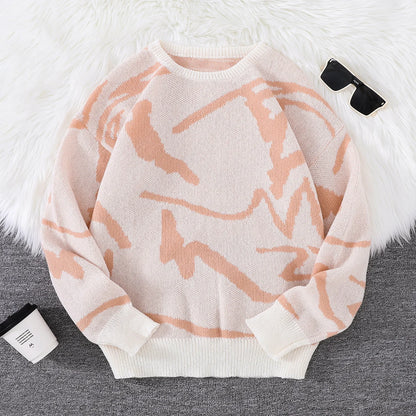 Unisex Sweaters, Casual and Comfortable with Dropped Shoulders, Autumn and Winter Knitwear, Soft Regular-Fit Long-Sleeved Crew Neck Pullovers, Suitable for Everyday Wear, Unisex Tops for Going Out, Men's Knit Pullovers