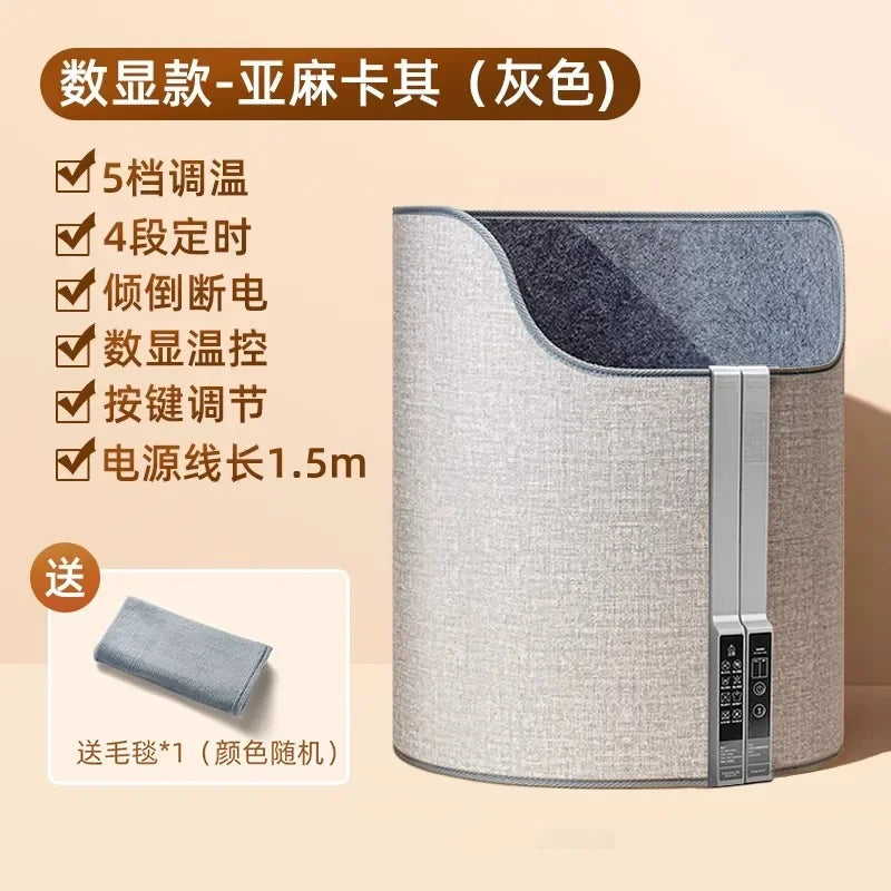 220V Electric Foot Warmer Under Desk Heating Pad for Office Winter Warmth Leg Heating Blanket CDB