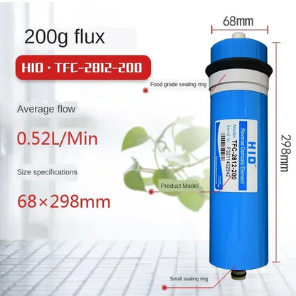50/75/100/150/400GPD Home Kitchen Reverse Osmosis RO Membrane Replacement Water System Filter Water Purifier Drinking Treatment