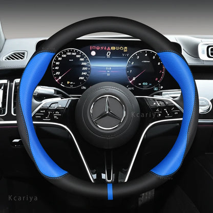 Car steering wheel cover For Mercedes A B C E R V CLASS CLA GLC GLK ML SLK VITO W123 W124 W203 W204 W176 W177 W212 W213 W221 245