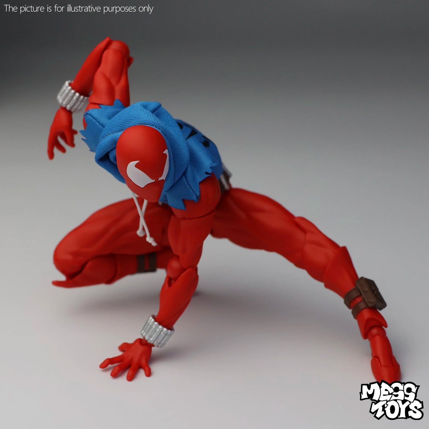 New Mess Toys Scarlet Spiderman Hero Anime Action Figures Red Spider Ben Reily Figurine Spider-Man Model Statue Kids Toy Gifts