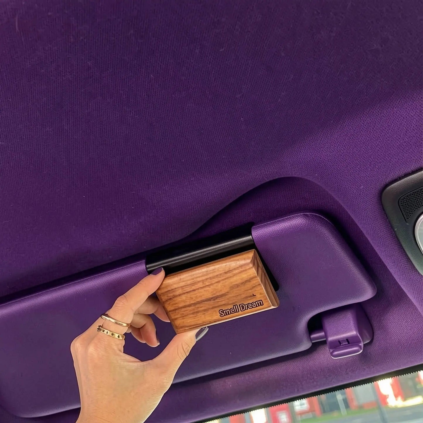 Perfect Car Gift Wooden Air Freshener Block with Natural Essential Oils Refreshing Scent for Auto Interior