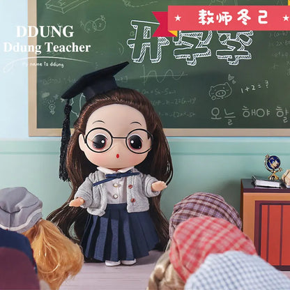 Genuine Ddung Dress Up Doll Collection 18cm Cute Joint Doll Fashion Toys Collect Model Ornament Girl'S Birthday New Year Gift