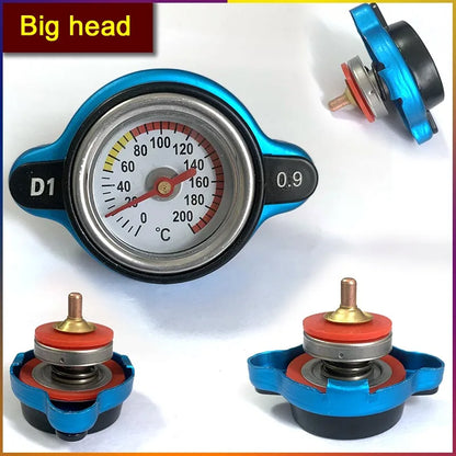 Gauge Radiator Cap For Car Motorcycle Racing 0.9/1.1/1.3/1.8bar Small Head and Big Head Tank Cover Thermostatic Universal