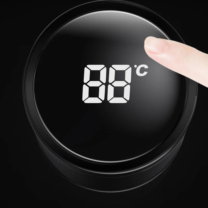 Car Smart Thermos Cup 500ml Portable Temperature Display Water Bottle For FIAT 500 500C 2012 500X 500L Fiat 695 Car Accessories