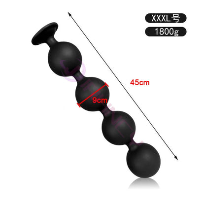 Huge Anal Plug 9cm Anal Beads 100% Liquid Silicone Soft Anal Balls Big Buttplug Prostate Massager Adult Sex Toys For Men
