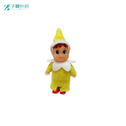Vinyl Christmas Elf Doll Toy Ornament Christmas Tree Bookshelf Elf Decoration Christmas Gift Toy
