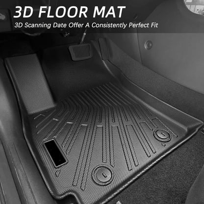 For Hyundai Kona 2026 2025 2024 Car Floor Mats Kona Fuel Gasonline EV Heavy Duty TPE Floor Liners & Cargo Backrest Mat