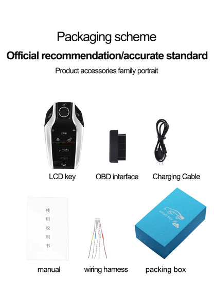 Newest CF618 Universal Modified LCD Smart Key Screen Display For BMW/Audi/Benz/Ford/Hyundai/Kia/Toyota/VW Keyless Entry