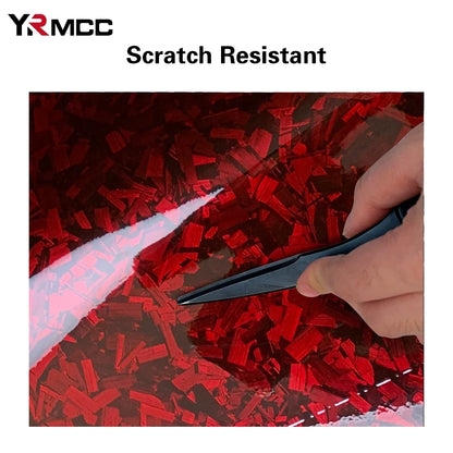 Carbon Fiber Vinyl Film Self Adhesive  Auto Tuning Vinyl Wrap Glossy Black Red Car Body Film Motorcycle Stickers Car Accessories
